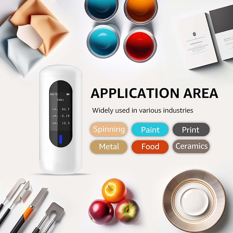 EberSpec Mini 4 Colorimeter Paint Color Matching Tool RGB HEX Color Reader Snap Match Pro Color Meter Digital Colors Values - Image 5